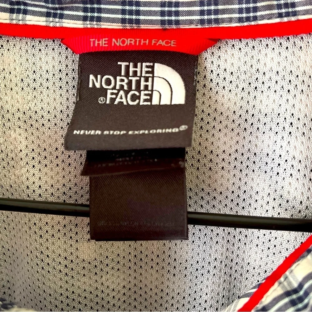 The North Face Men's Blue Checkered Shirt size XL